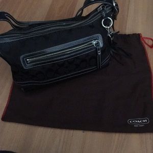Coach, black handbag